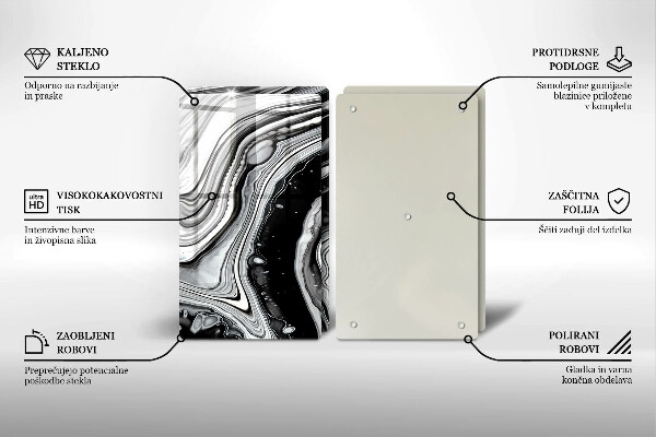 Osłona ściany przy kuchence gazowej Abstrakcja tusz