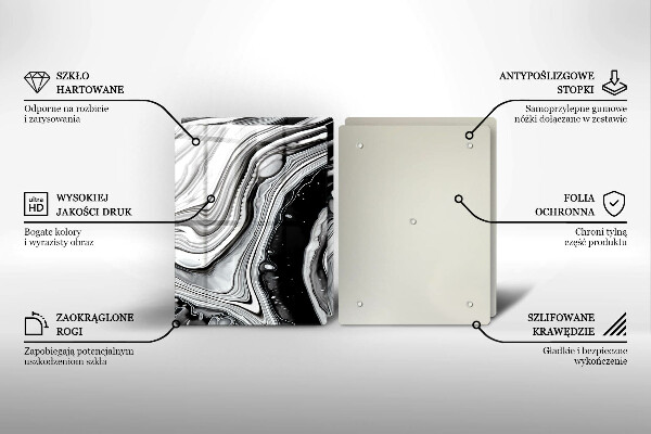 Osłona ściany przy kuchence gazowej Abstrakcja tusz