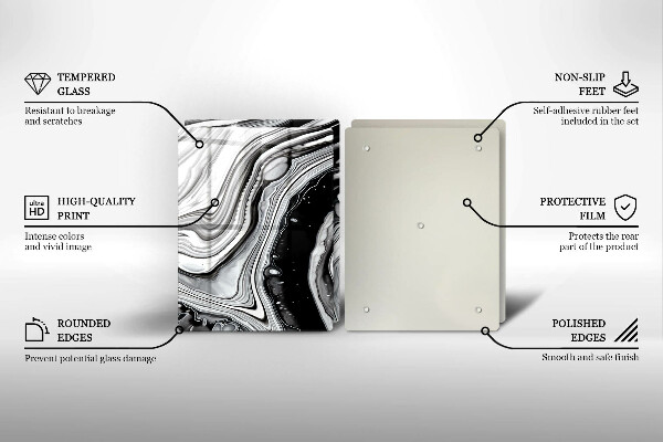 Osłona ściany przy kuchence gazowej Abstrakcja tusz