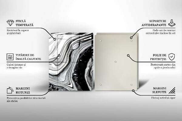 Osłona ściany przy kuchence gazowej Abstrakcja tusz