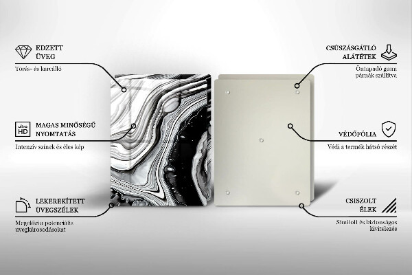 Osłona ściany przy kuchence gazowej Abstrakcja tusz