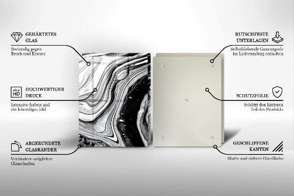 Osłona ściany przy kuchence gazowej Abstrakcja tusz