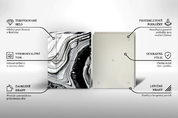 Osłona ściany przy kuchence gazowej Abstrakcja tusz