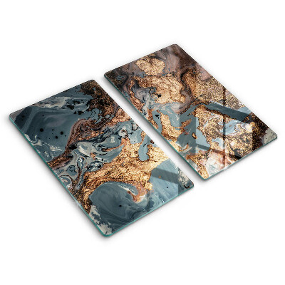 Osłona ściany przy kuchence gazowej Złota struktura skały