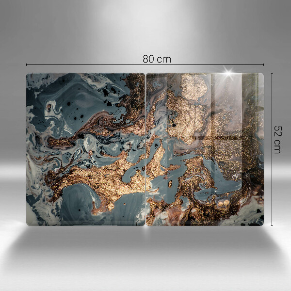 Osłona ściany przy kuchence gazowej Złota struktura skały