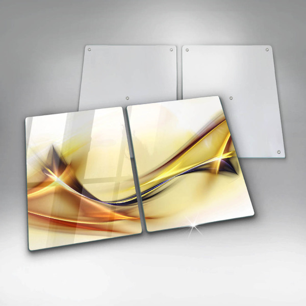 Płyta ochronna na kuchenkę Abstrakcja linie światła