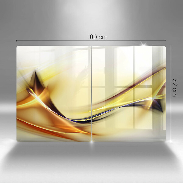 Płyta ochronna na kuchenkę Abstrakcja linie światła