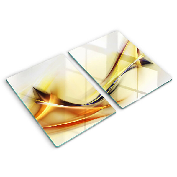 Płyta ochronna na kuchenkę Abstrakcja linie światła