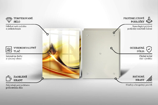 Płyta ochronna na kuchenkę Abstrakcja linie światła