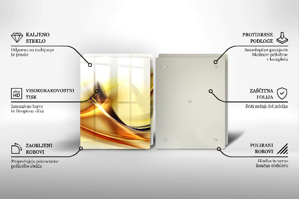 Płyta ochronna na kuchenkę Abstrakcja linie światła