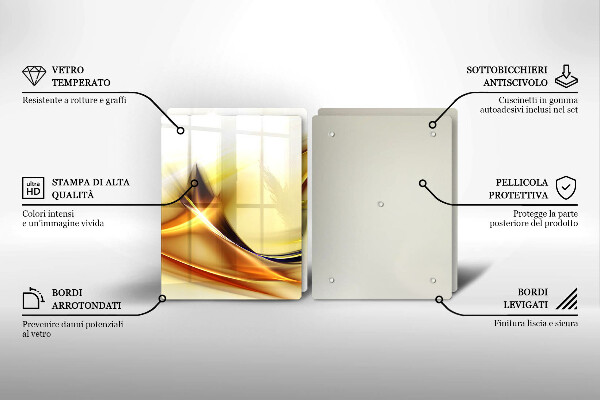 Płyta ochronna na kuchenkę Abstrakcja linie światła