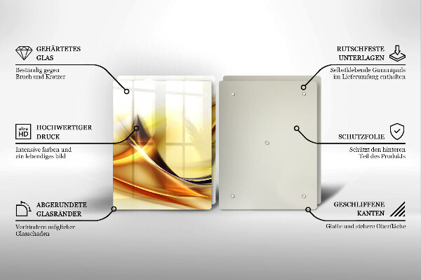 Płyta ochronna na kuchenkę Abstrakcja linie światła