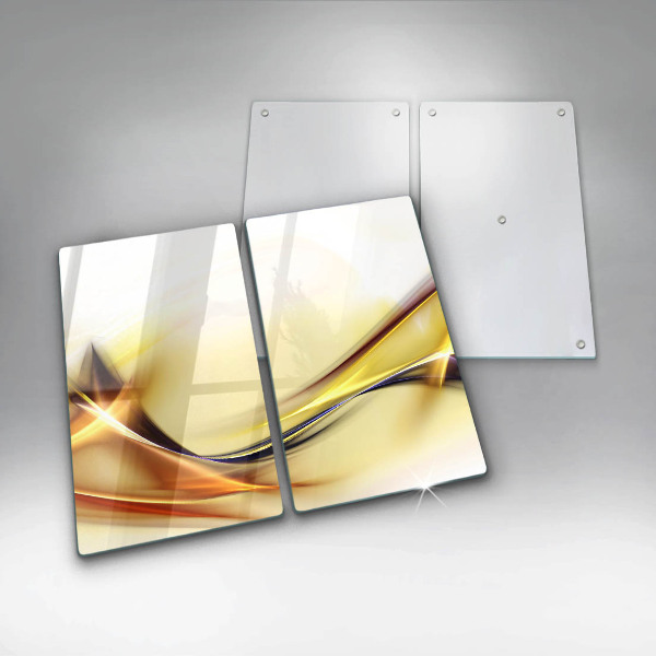 Płyta ochronna na kuchenkę Abstrakcja linie światła