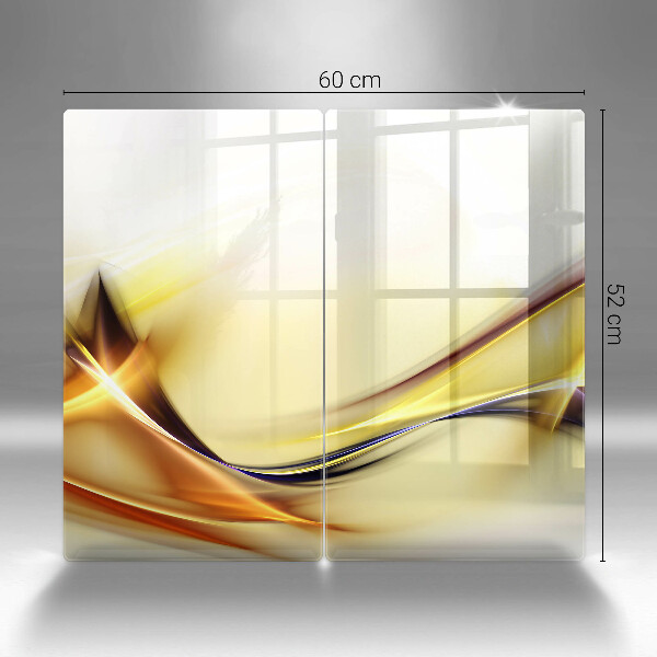 Płyta ochronna na kuchenkę Abstrakcja linie światła