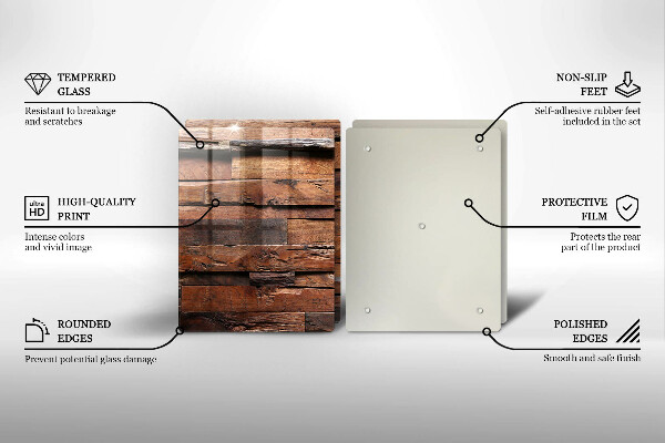 Osłona ściany przy kuchence gazowej Ozdobne deski drewno