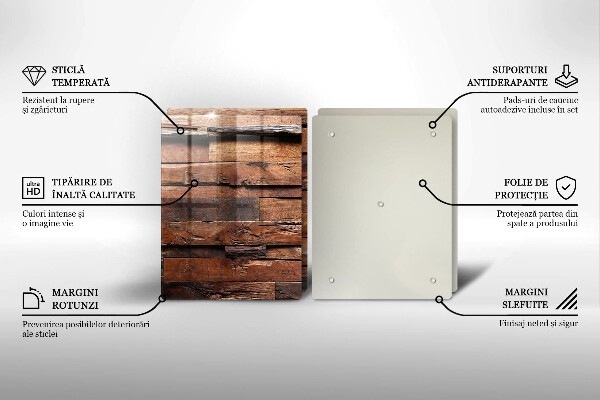 Osłona ściany przy kuchence gazowej Ozdobne deski drewno