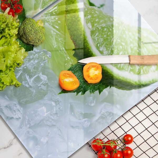 Osłona ściany przy kuchence gazowej Limonka mięta i lód