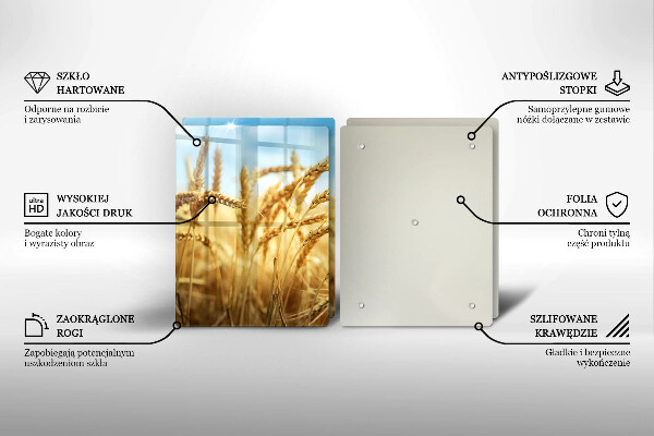 Ochrona na ścianę w kuchni Kłosy zbóż na polu