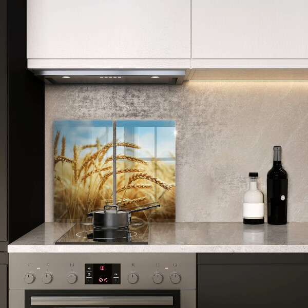 Ochrona na ścianę w kuchni Kłosy zbóż na polu