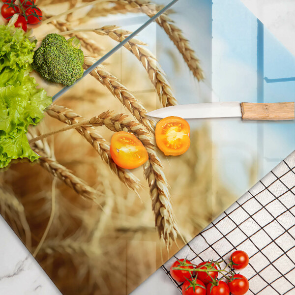 Ochrona na ścianę w kuchni Kłosy zbóż na polu