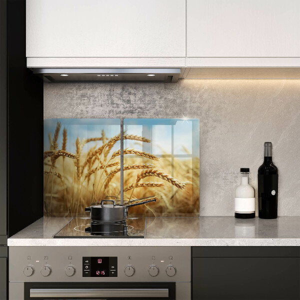 Ochrona na ścianę w kuchni Kłosy zbóż na polu
