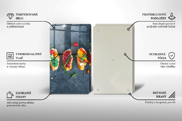 Osłona ściany przy kuchence gazowej Kolorowe kanapki