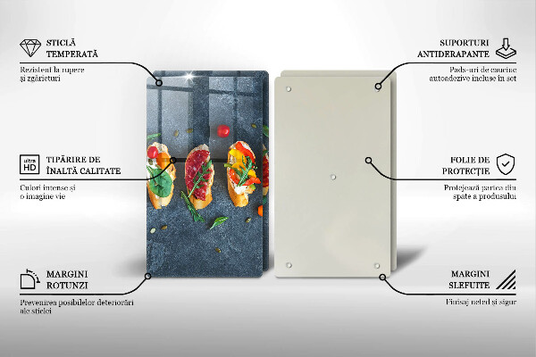 Osłona ściany przy kuchence gazowej Kolorowe kanapki