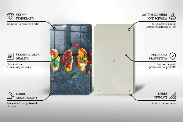 Osłona ściany przy kuchence gazowej Kolorowe kanapki