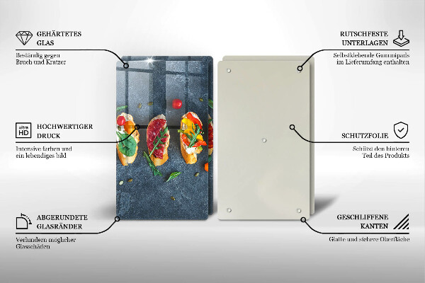 Osłona ściany przy kuchence gazowej Kolorowe kanapki