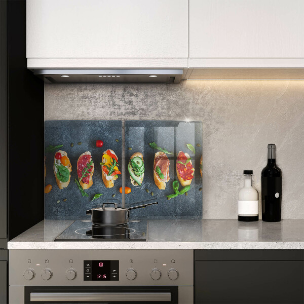 Osłona ściany przy kuchence gazowej Kolorowe kanapki