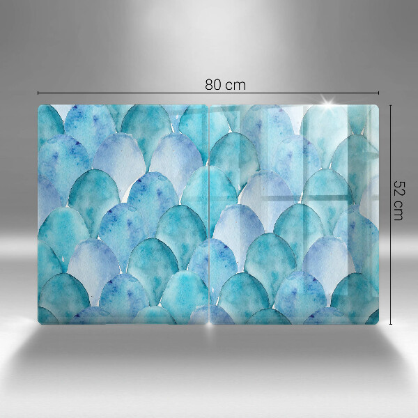 Panel ochronny do kuchni Akwarelowe łuski