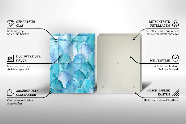 Panel ochronny do kuchni Akwarelowe łuski