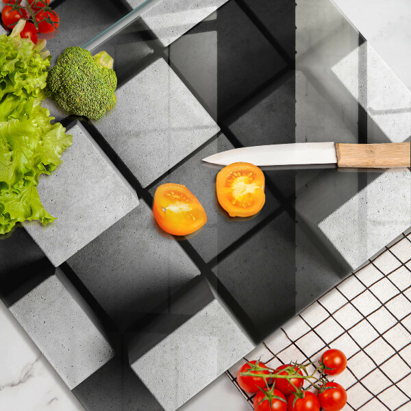 Osłona ściany przy kuchence gazowej Tło geometria 3D