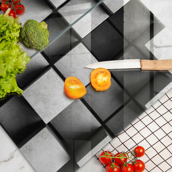 Osłona ściany przy kuchence gazowej Tło geometria 3D