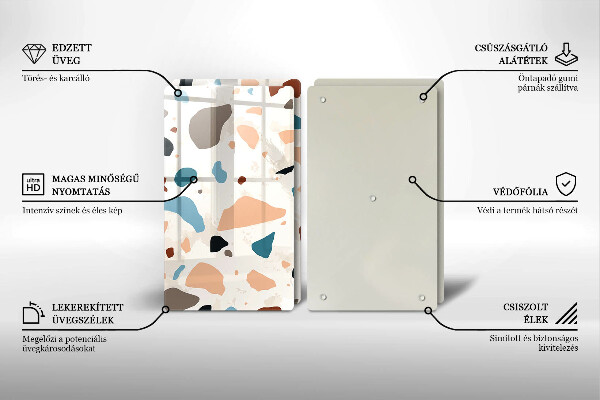 Osłona ściany przy kuchence gazowej Kamień ozdobny gres