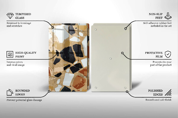 Osłona ściany przy kuchence gazowej Ozdobne kamienie płyta