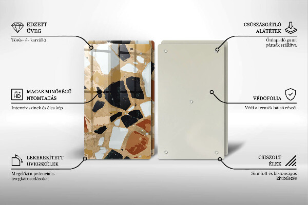 Osłona ściany przy kuchence gazowej Ozdobne kamienie płyta