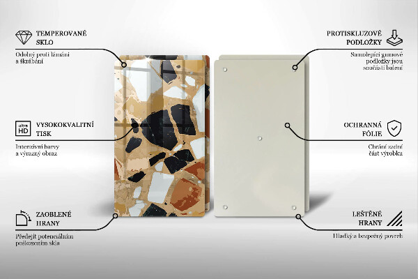 Osłona ściany przy kuchence gazowej Ozdobne kamienie płyta