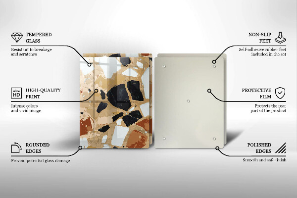 Osłona ściany przy kuchence gazowej Ozdobne kamienie płyta