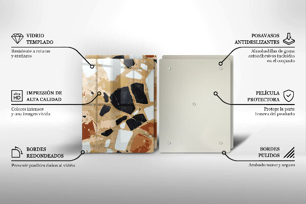 Osłona ściany przy kuchence gazowej Ozdobne kamienie płyta