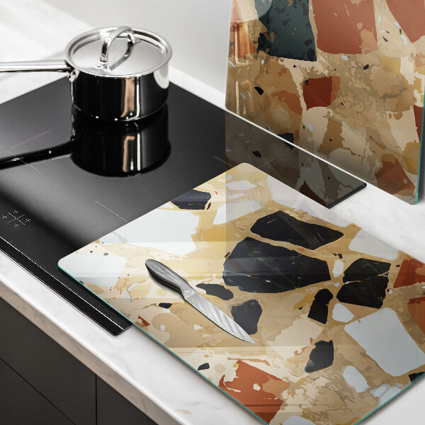 Osłona ściany przy kuchence gazowej Ozdobne kamienie płyta