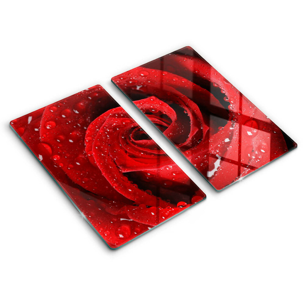 Płyta ochronna na kuchenkę Róża płatki kwiatu