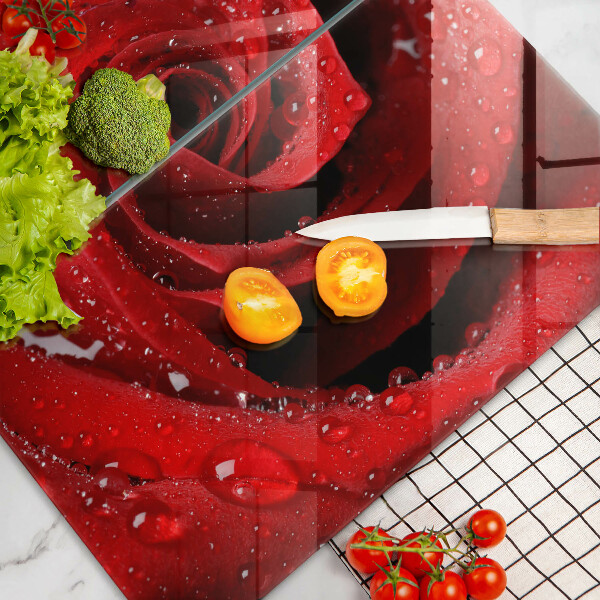 Płyta ochronna na kuchenkę Róża płatki kwiatu