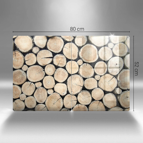 Osłona ściany przy kuchence gazowej Drewno pnie drzew