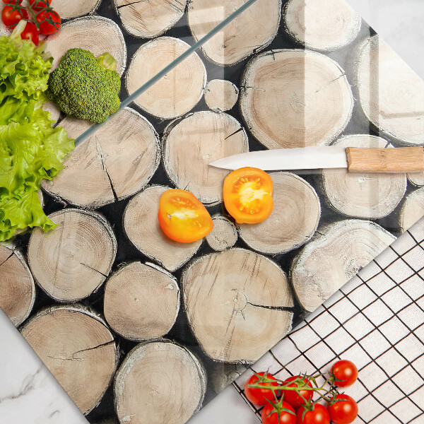 Osłona ściany przy kuchence gazowej Drewno pnie drzew