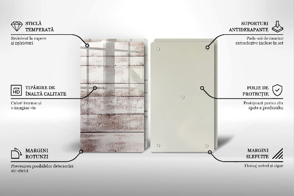 Osłona ściany przy kuchence gazowej Stare deski drewno