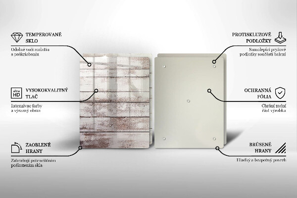 Osłona ściany przy kuchence gazowej Stare deski drewno