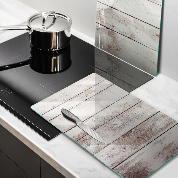 Osłona ściany przy kuchence gazowej Stare deski drewno