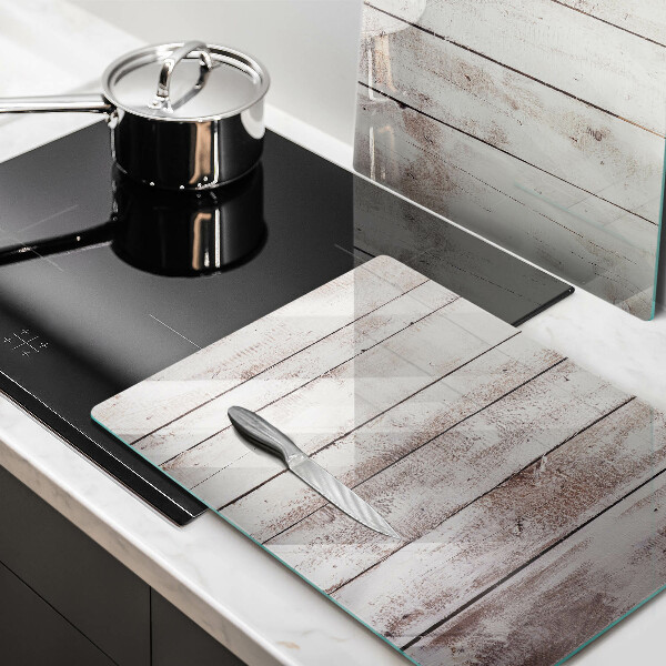 Osłona ściany przy kuchence gazowej Stare deski drewno