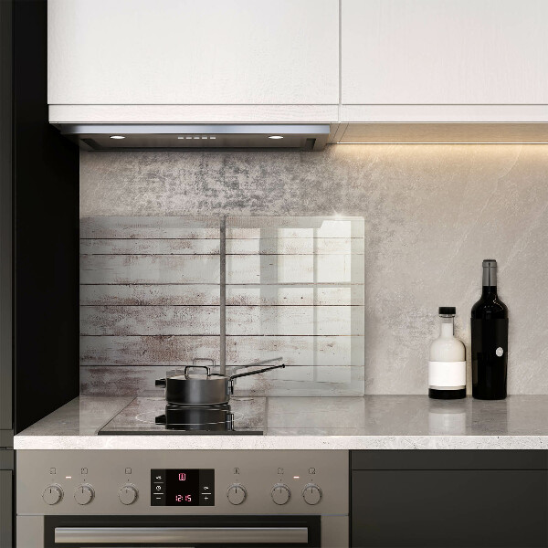 Osłona ściany przy kuchence gazowej Stare deski drewno